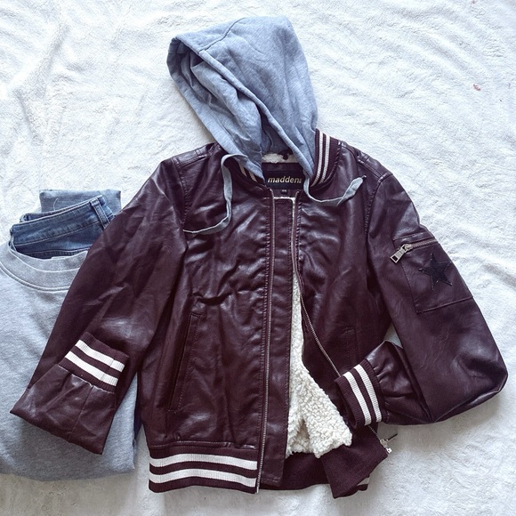 Madden Girl Jackets & Blazers - Madden NYC Varsity Bomber Jacket